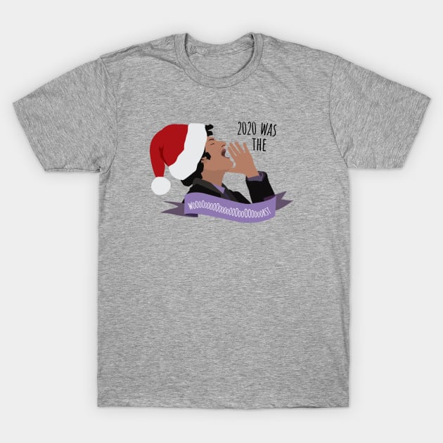 2020 is the worst Christmas T-Shirt by Cat Bone Design